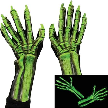 LOFTUS INTERNATIONAL UV Green Glow Skeleton Hands ZG-N1070